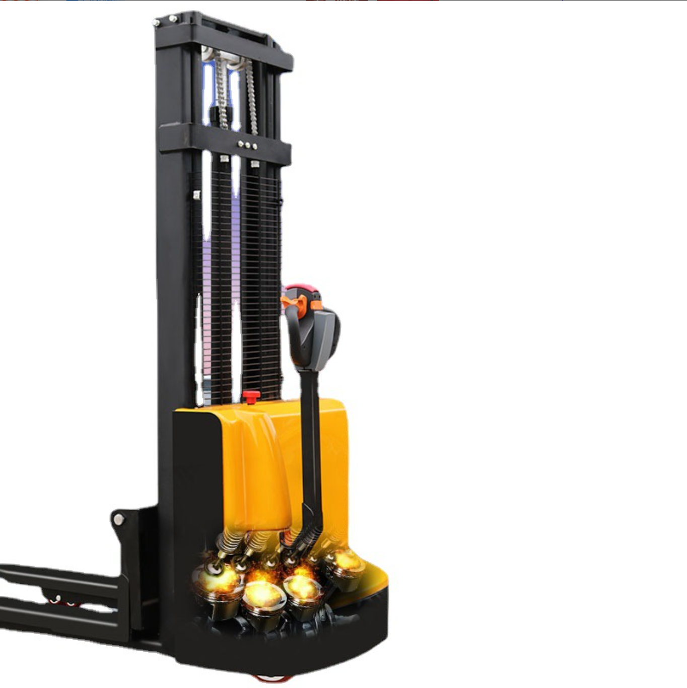 All-electric forklift trucks customized 1 ton 2 ton electric forklift trucks stacker trucks semi-aut