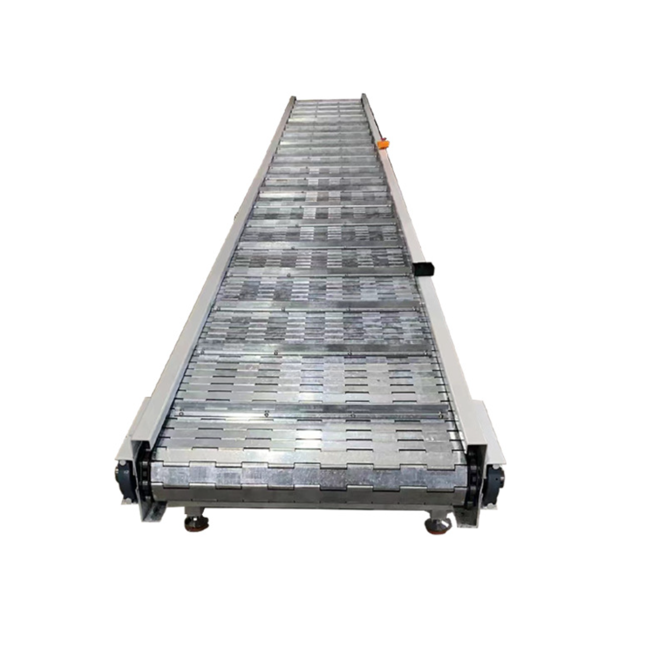 Chain line conveyor food refrigerator express flat pallet conveyor heavy duty goods automated assemb