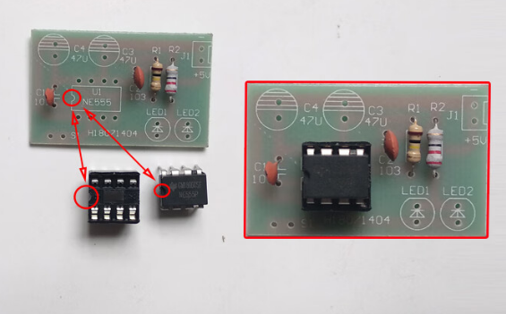 555 Safety Touch Delay Switch Test Circuit Fun DIY Parts Discrete Components Welding Small Works Kit