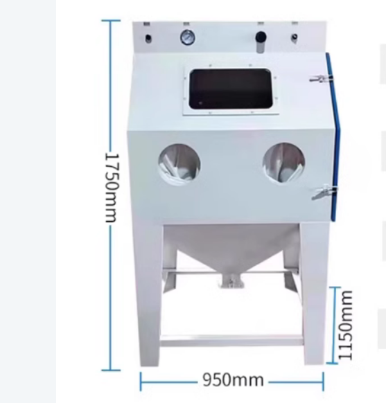 New high-pressure oxidized skin removing rust box-type sand blasting machine
