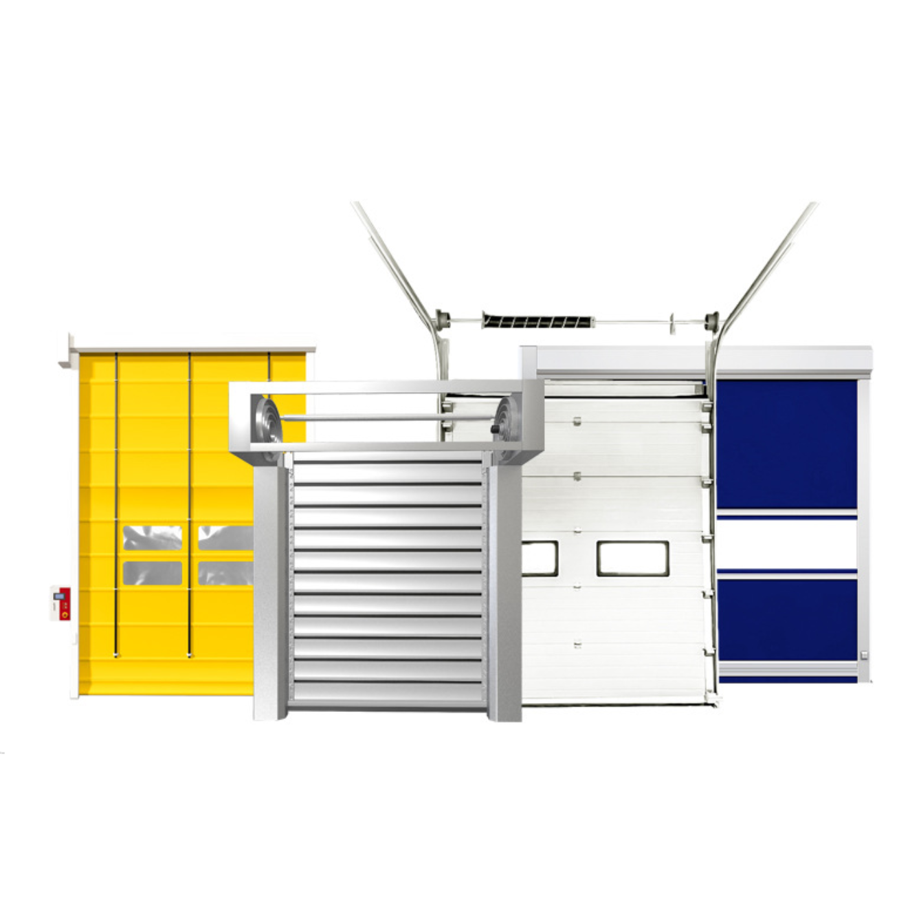 PVC fast stacking door