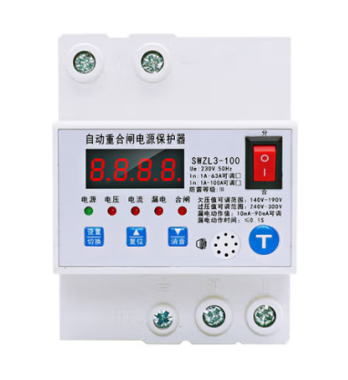 Automatic closing switch of lightning and leakage protector