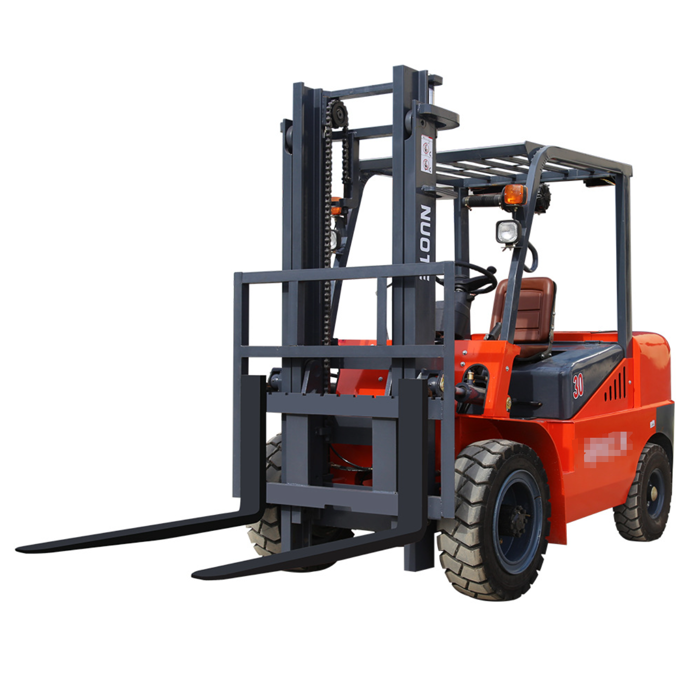 Four-wheeled seated diesel forklift