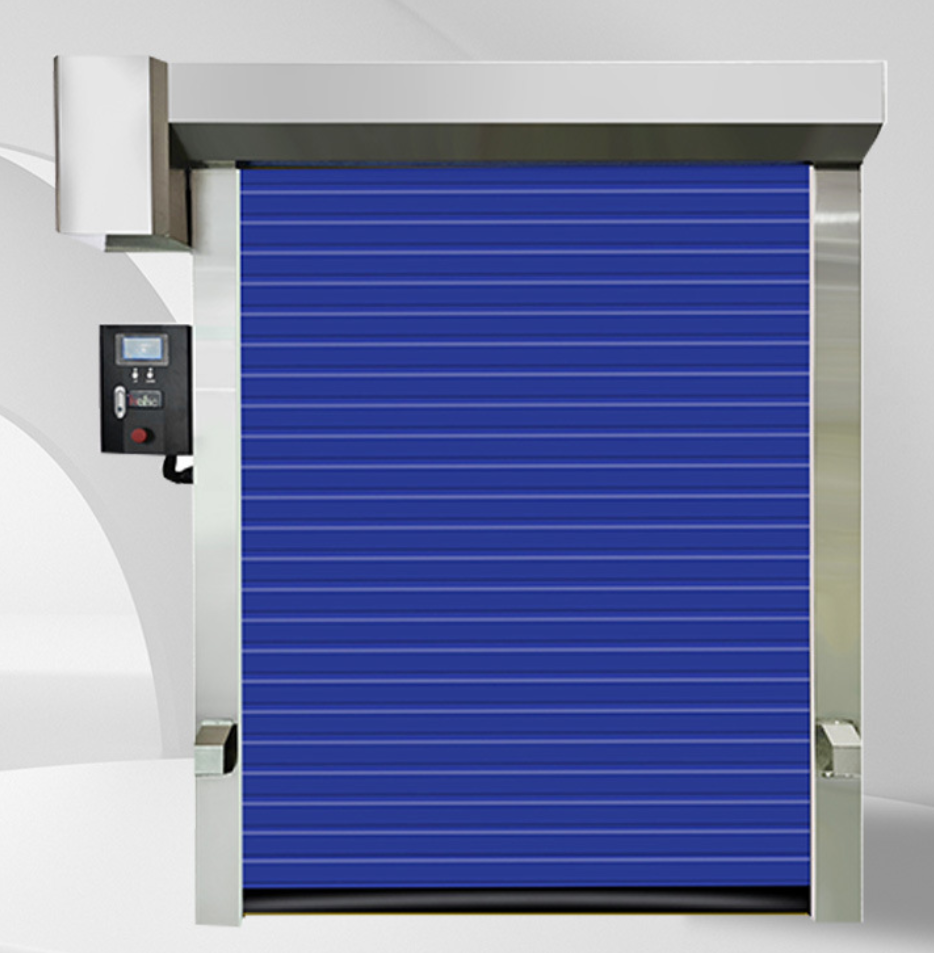 Thermal insulation fast rolling door