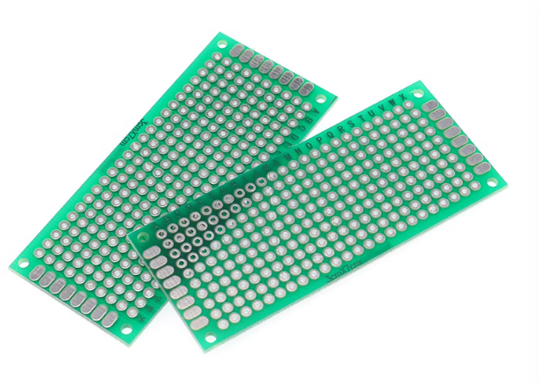 Double sided perforated circuit board PCB universa