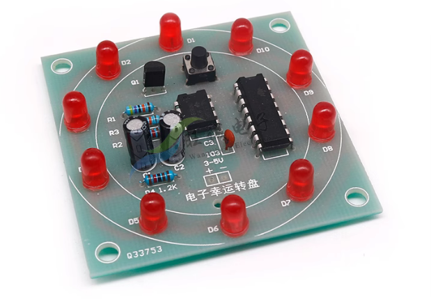 Electronic Lucky Wheel Kit Assembly Welding LED Small Maker Electrician Maker DIY Training Practice