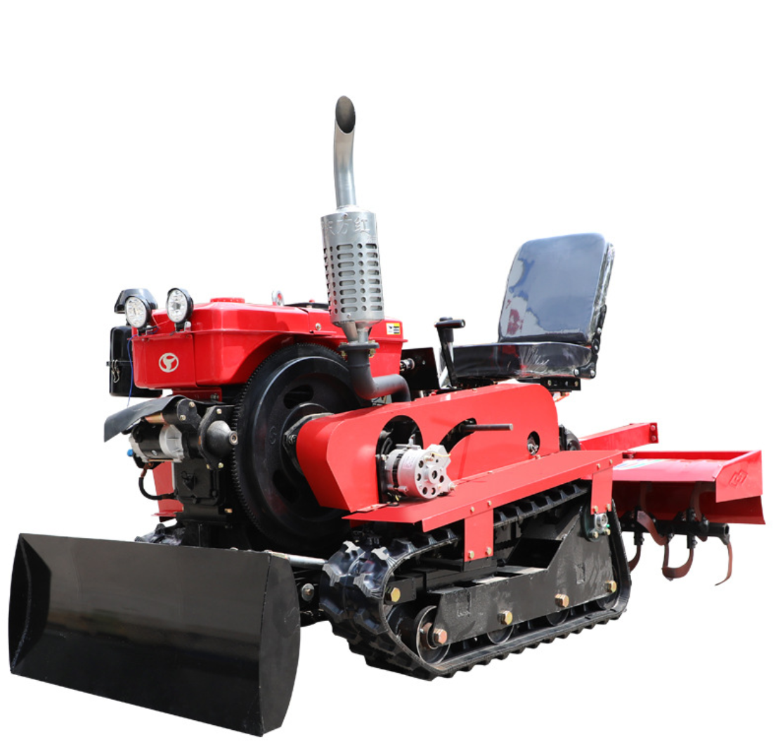 Crawler tillerDry and water crawler rotary tiller