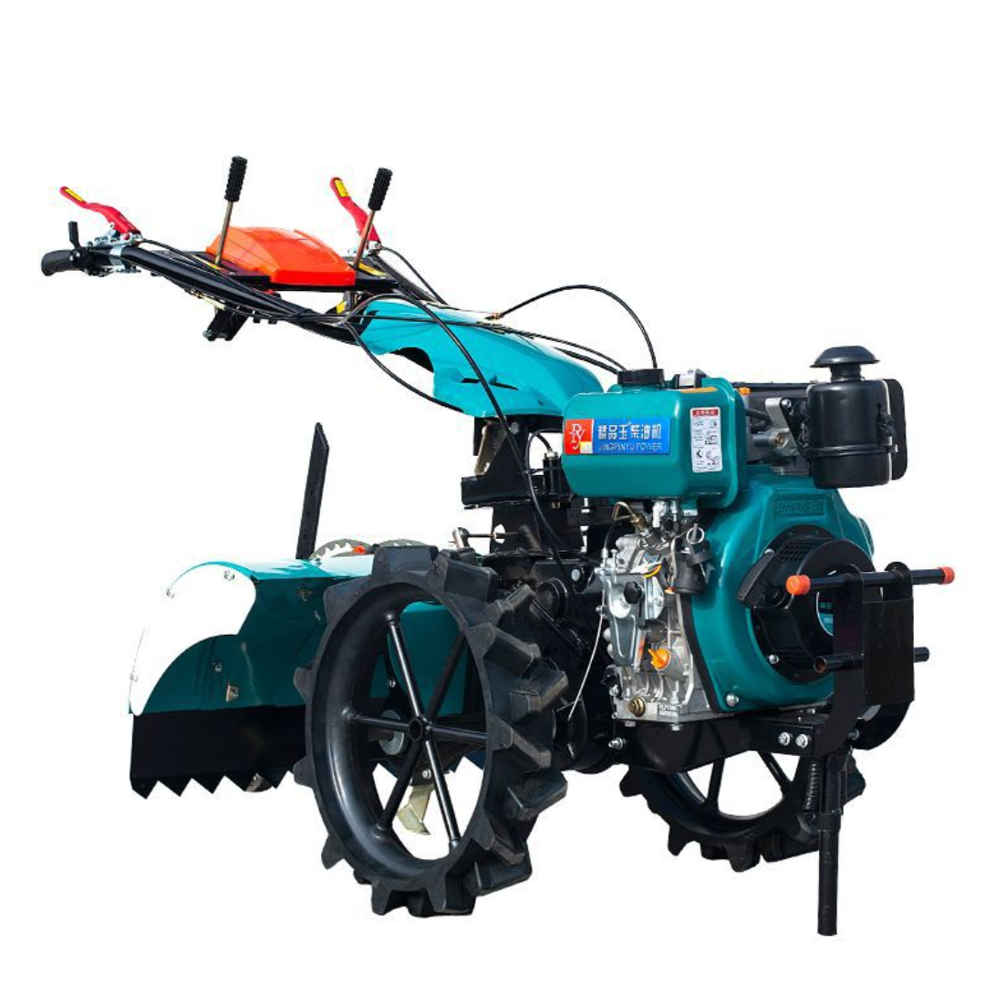 Multi-functional 4WD direct-connected rotary tiller old man plowing machine