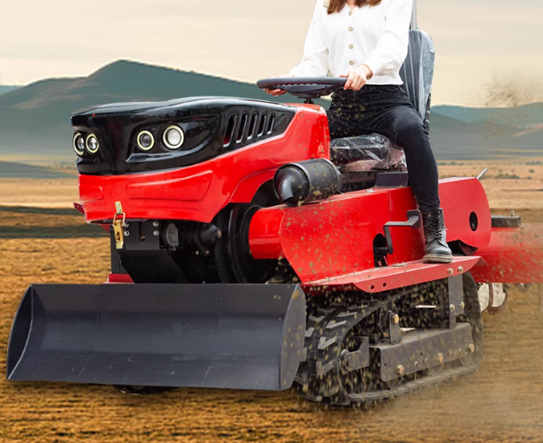 New tracked rotary tiller with multifunctional small four-wheel water and drought dual-use for tilli