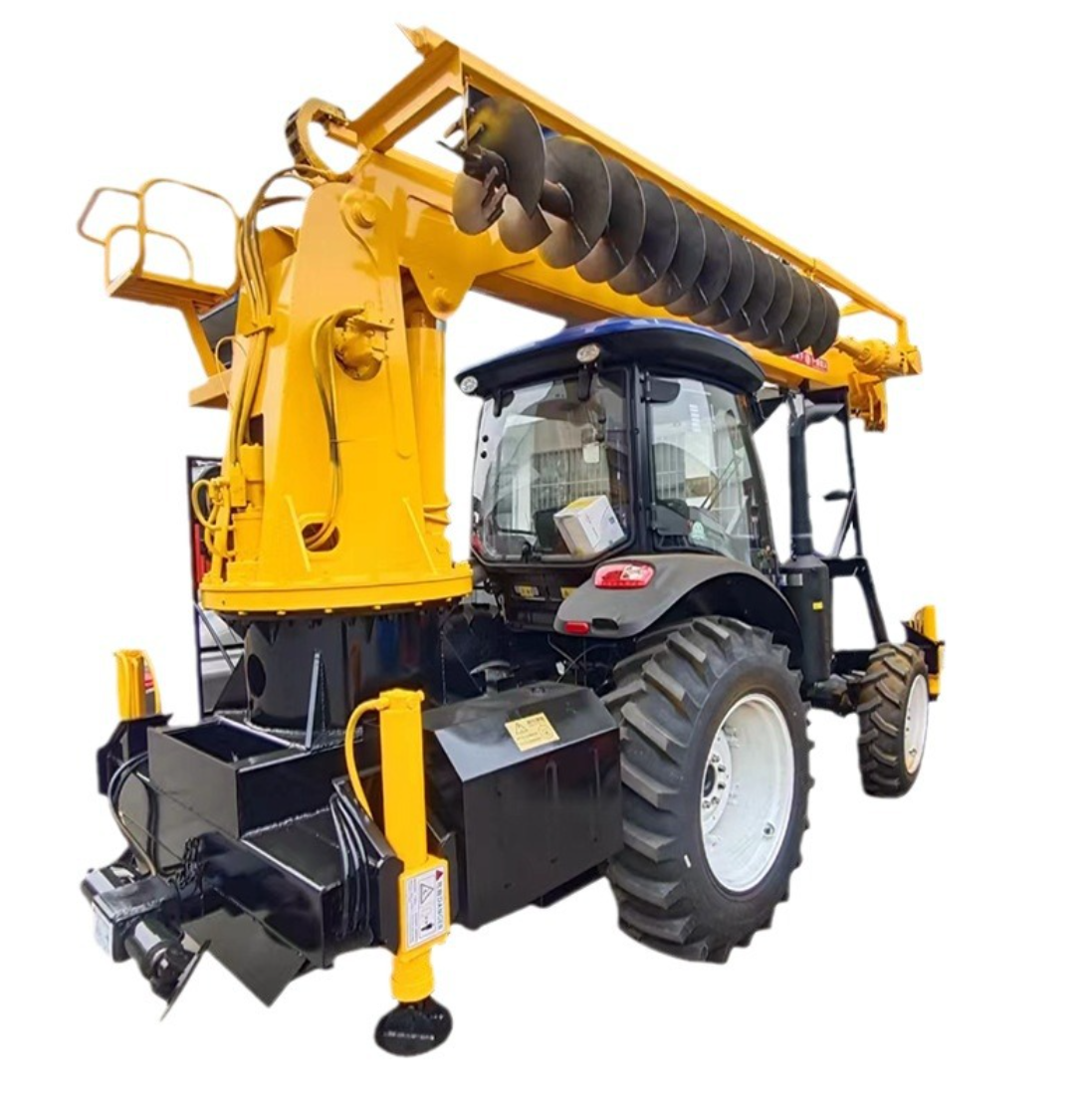 Handling Tractor Wheeled Crane Drilling Machine