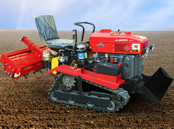 Crawler rotary tiller, micro tiller, diesel trencher, plow, cultivator