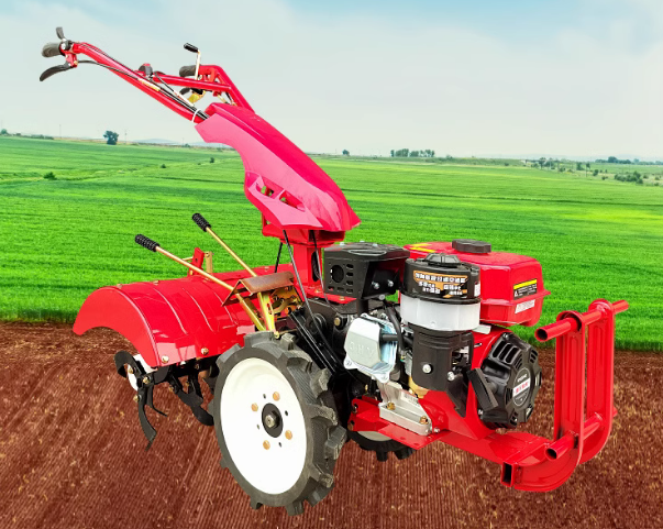 New type of micro tiller, four-wheel drive diesel cultivator, soil turning machine, small trencher, 