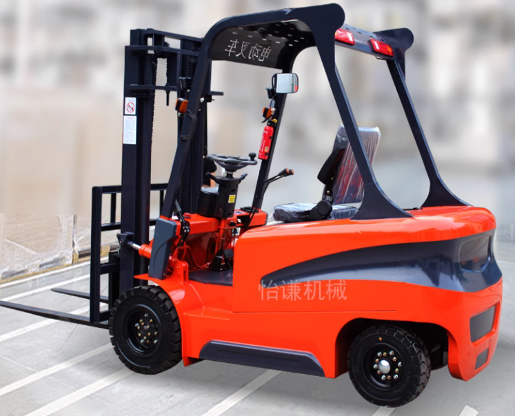 Electric forklift 1 ton small 2 tons 3 tons electric forklift four-wheel vehicle storage balance han