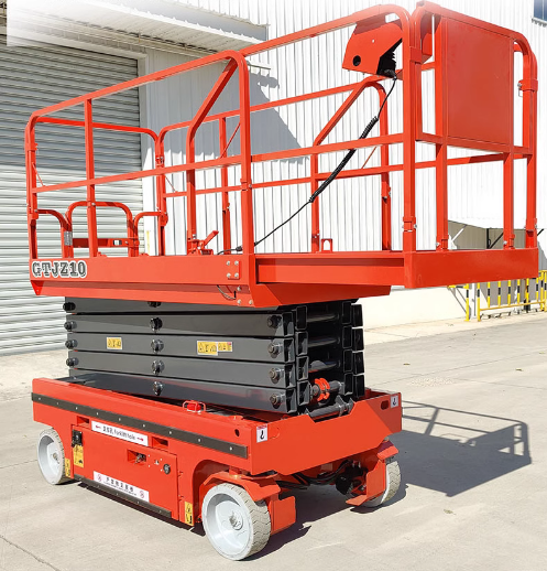 Electric hydraulic lift, mobile scissor, self-prop