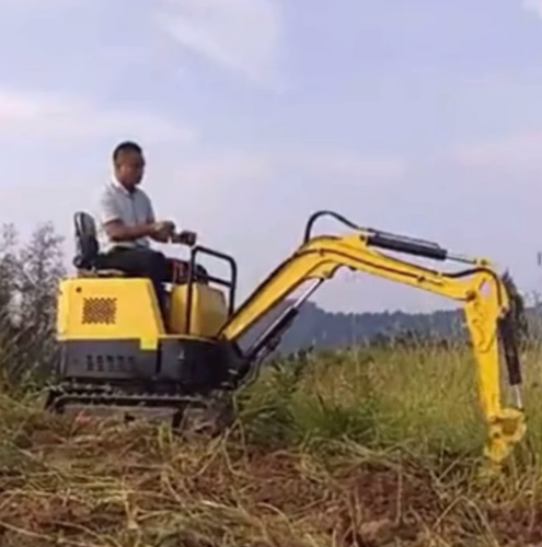 Multi functional micro excavator project for orchard plowing and crushing