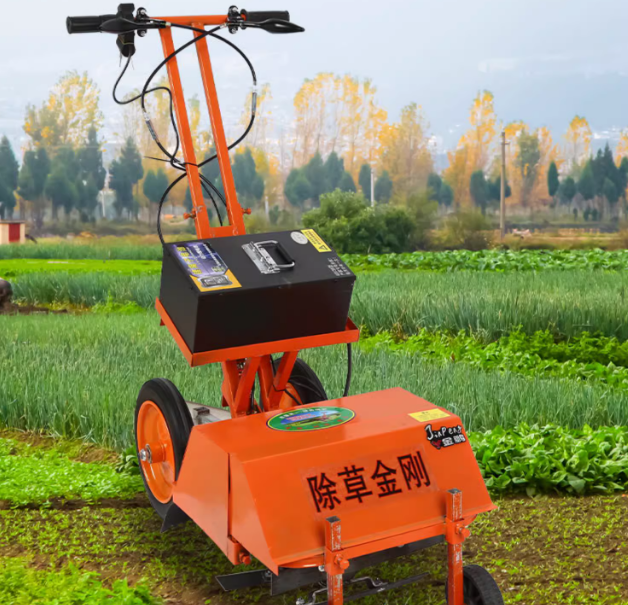  Electric weeding machine, trenching tool, loosening soil, plowing and turning soil, integrated hous
