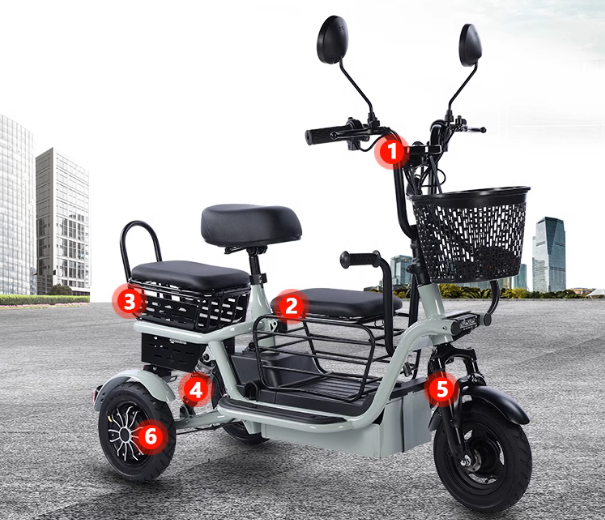 Tricycles for household use, small adults for picking up and dropping off children, elderly people f