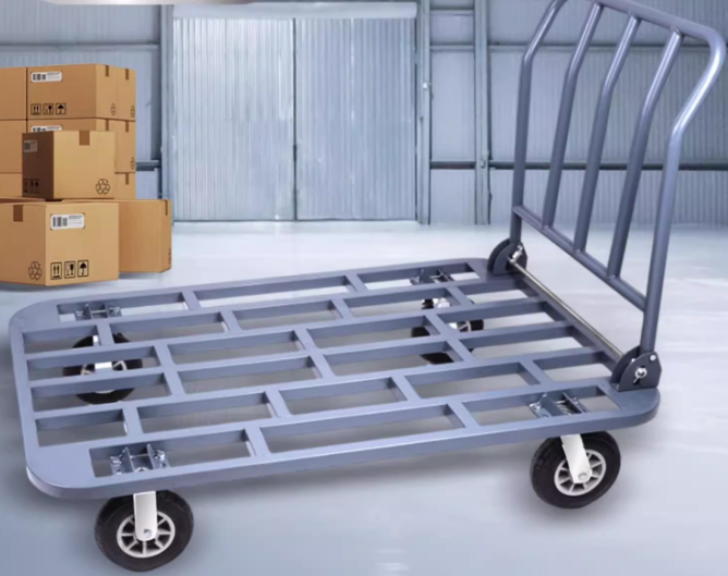  Cart, cargo trailer, folding small cart driver, cart handling vehicle, four-wheel construction site