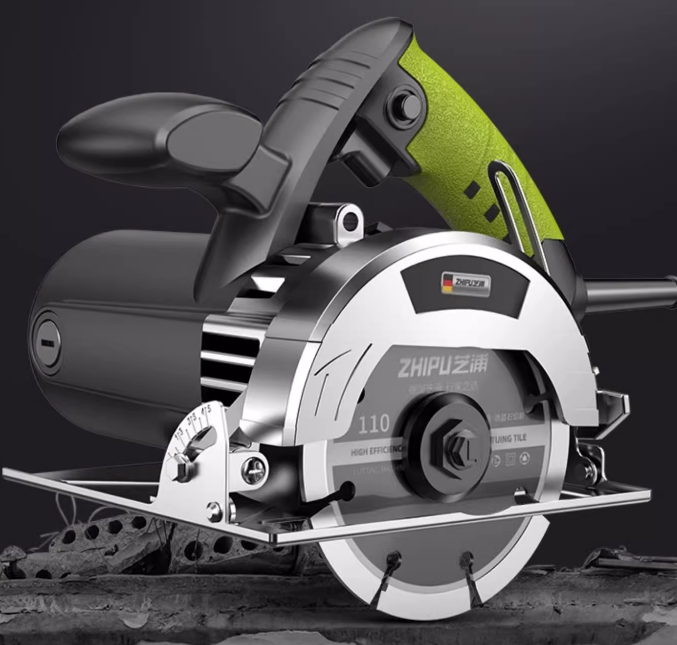 Cutting machine for household small woodworking, hand-held ceramic tiles, stone, metal slotting
