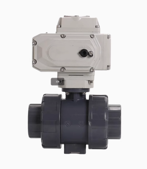 Electric plastic ball valve valve pph3 inch actuat