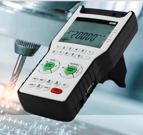 Handheld process calibrator for current, voltage, pulse frequency, temperature analog quantity