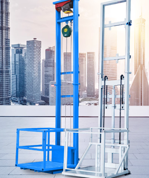 Electric freight elevator, household elevator, small hydraulic lifting platform, simple elevator, wa