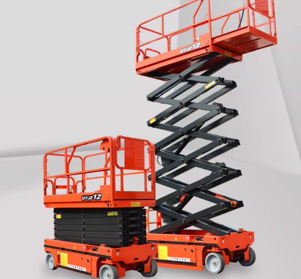 Lift mobile 12 meter self-propelled scissor lift platform 8-10 meter automatic hydraulic aerial work