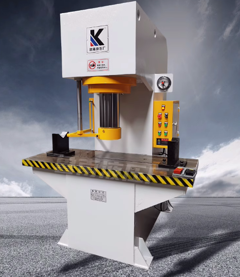 Hot selling C-type electric manual valve hydraulic straightening machine 20 tons 100 tons single arm