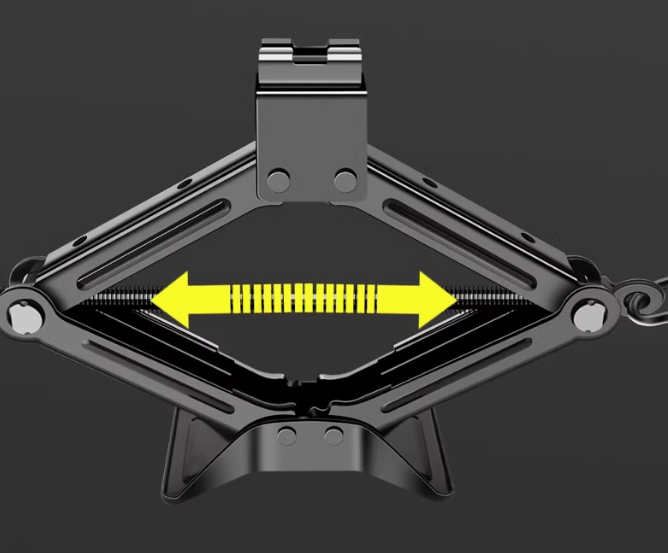 Hand cranked jack, car mounted effortless wrench, joystick, small car tire changing hydraulic horizo