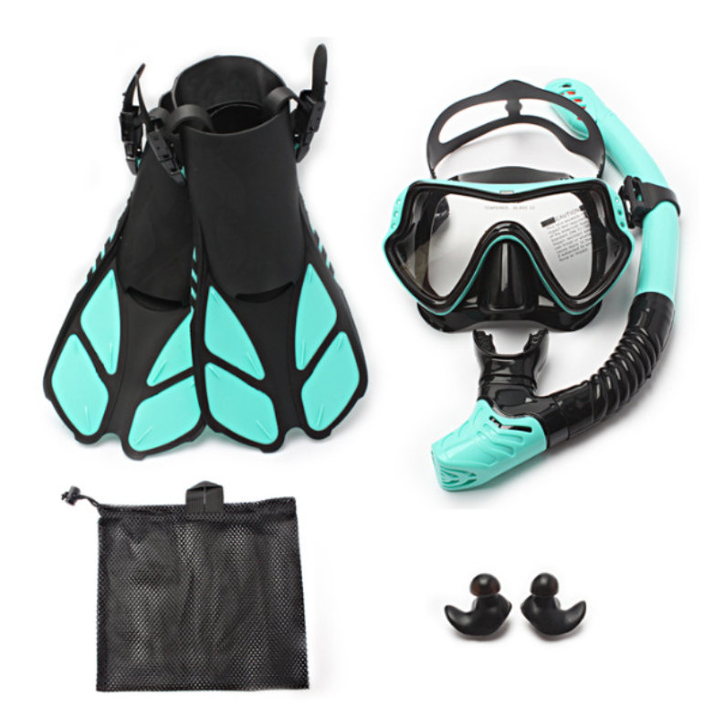 Breathing tube adjustable flippers flippers 3-piec