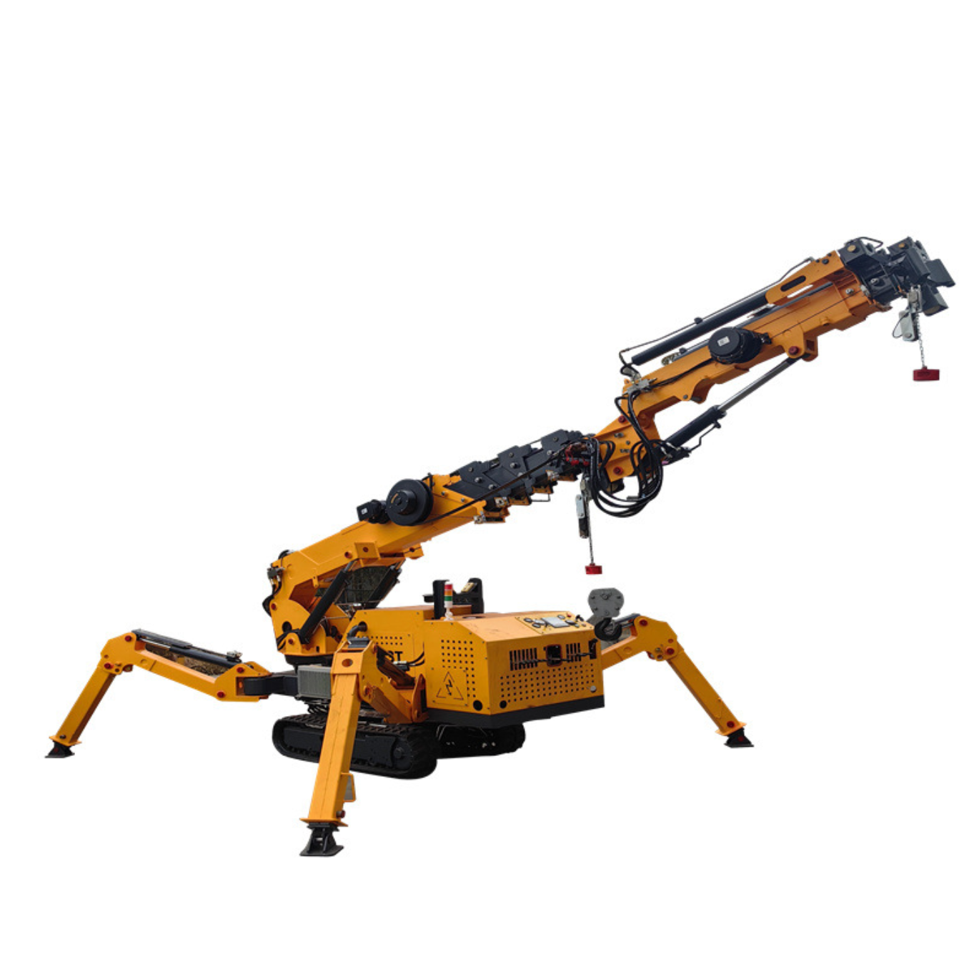 Manganese steel telescopic jib crane spider crane