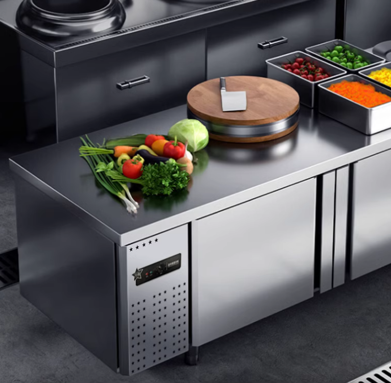 Flat freezer, refrigerated workbench, freezer