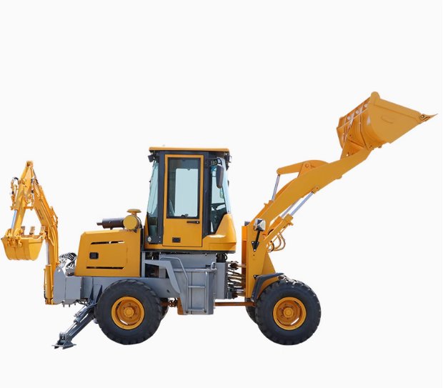 Busy digging loaders at both ends