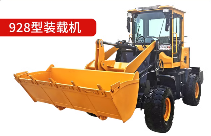 Small electric loader, agricultural farm loading truck, grass and wood grabbing machine