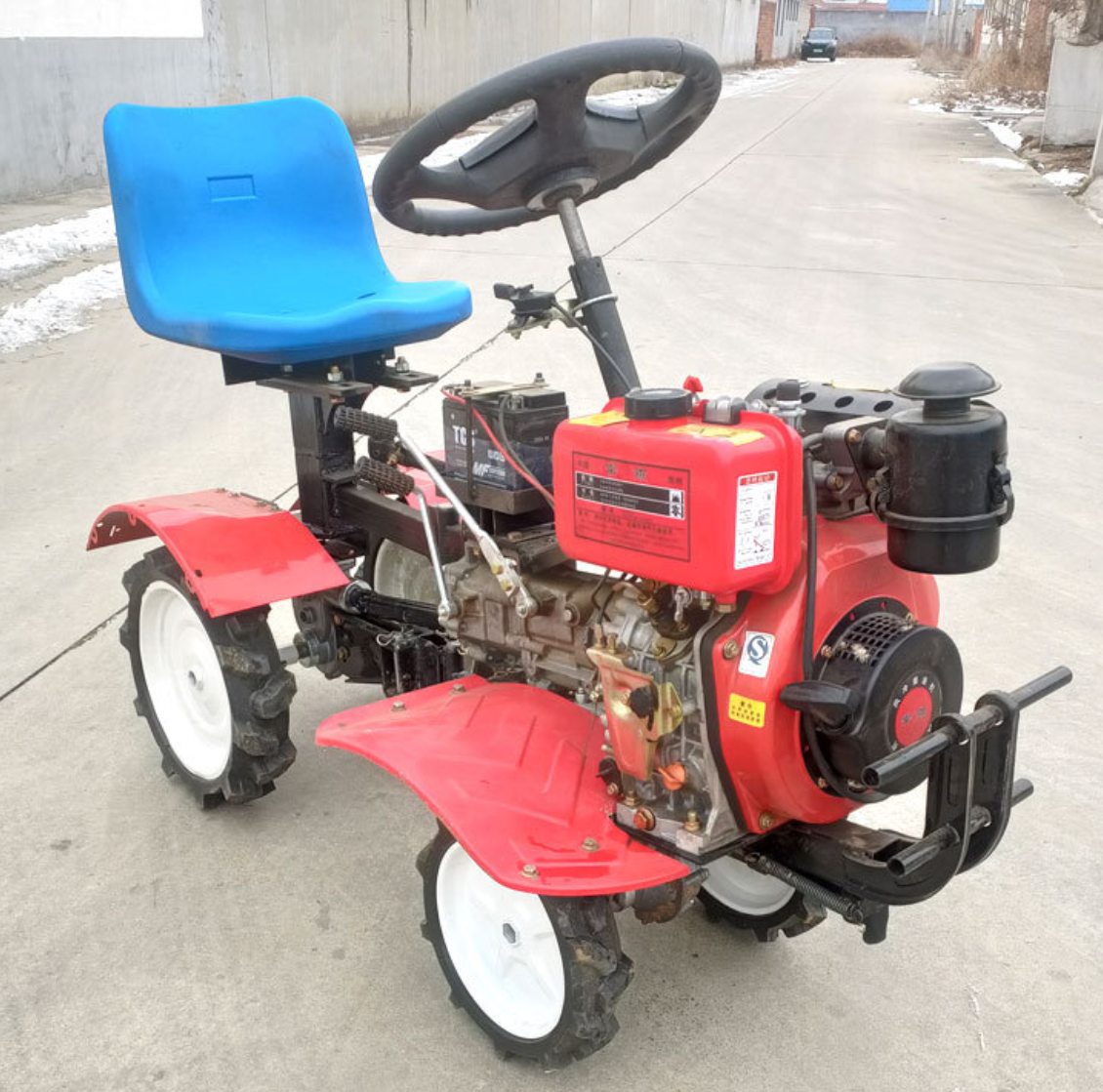 Orchard greenhouse rotary tiller for agricultural use