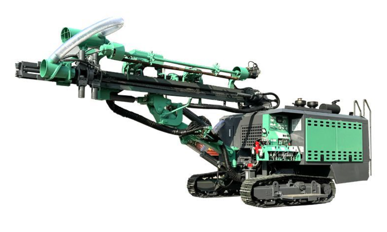 Crawler type pneumatic down hole drilling rig