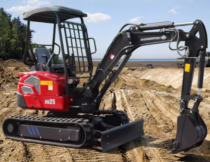 Small excavator agricultural excavator