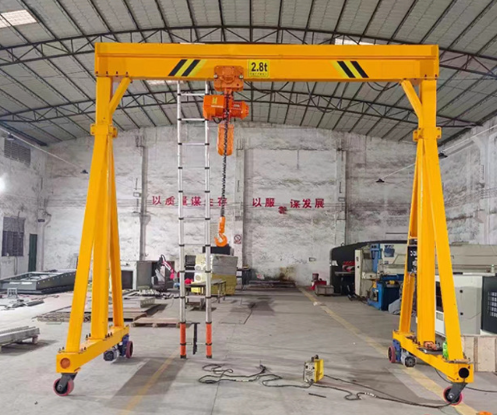 Electric gantry 3 tons mobile trackless