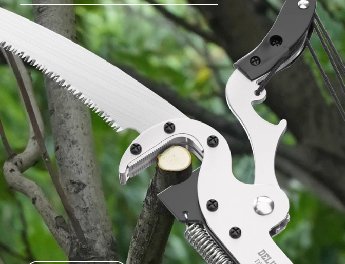 High branch shears, high-altitude pruning shears, telescopic poles, high branch saws, saws, trees, f