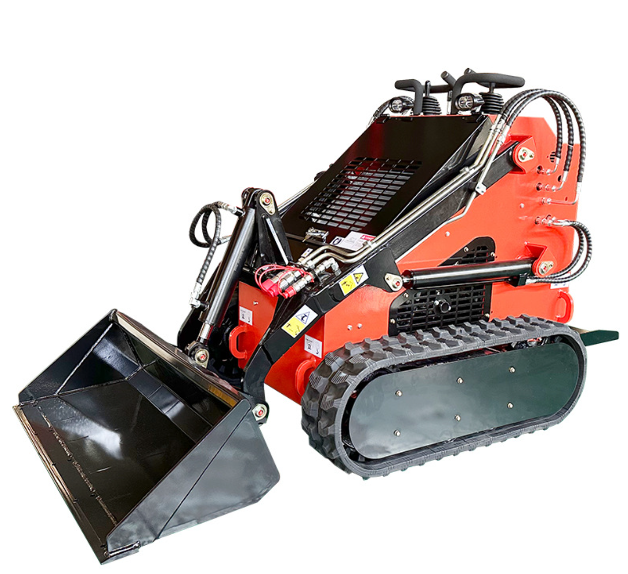 Compact tracked skid steer loader