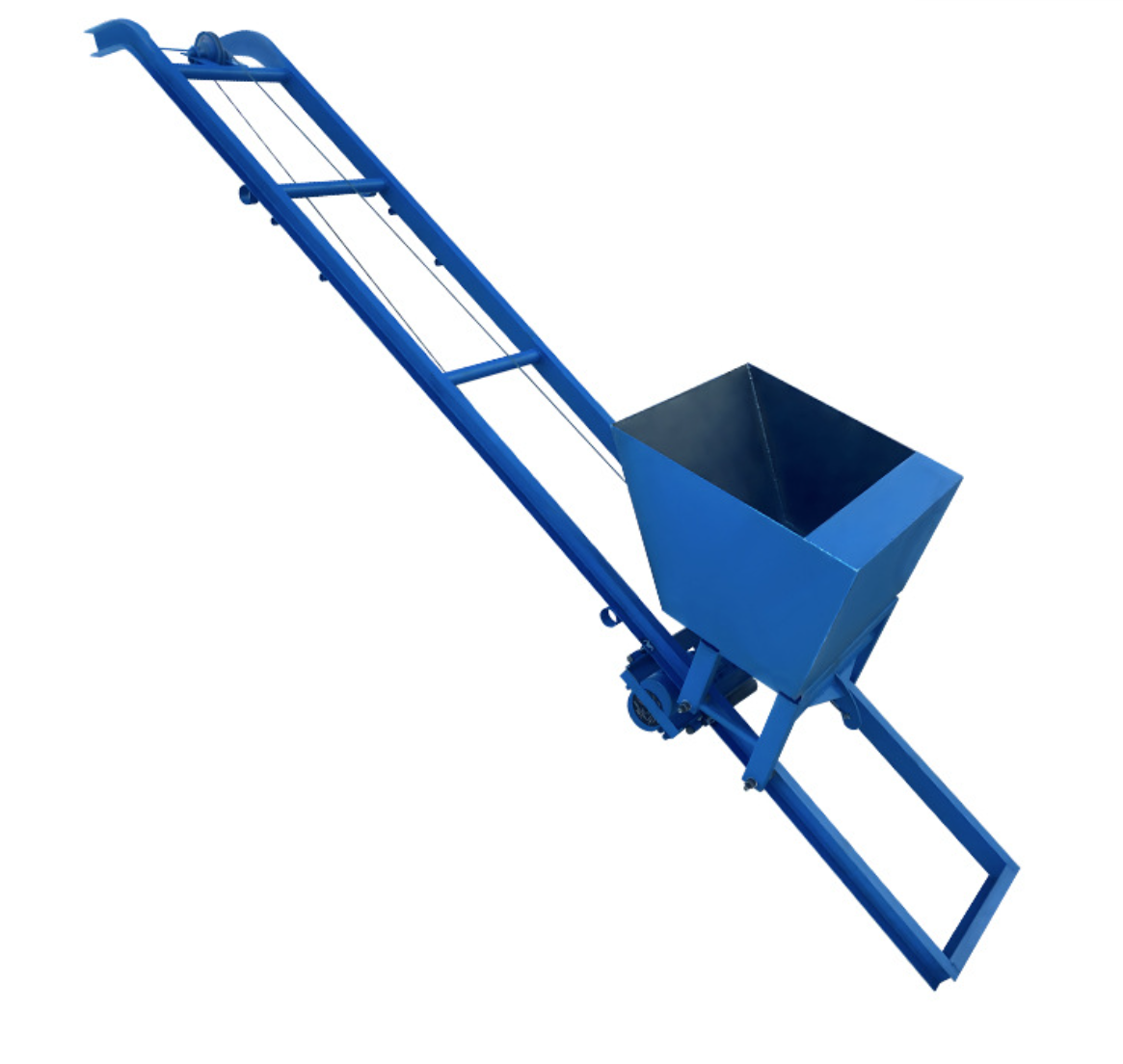 Conveying soil mixer climber loader