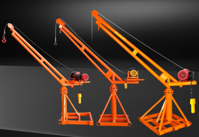 Small household lifting electric hoist, lifting bracket, grain lifting brick machine