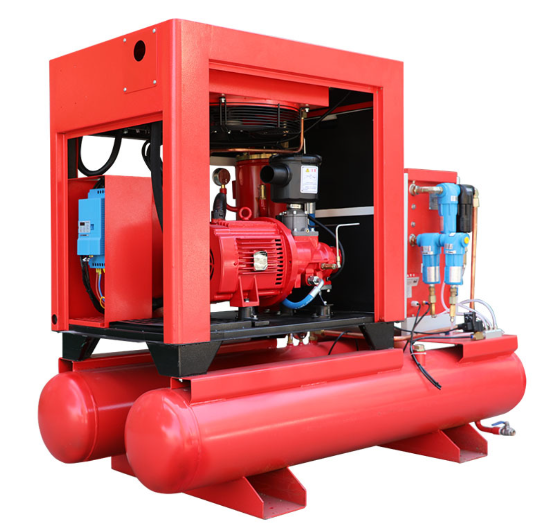 Screw air compressor for laser cutting machine