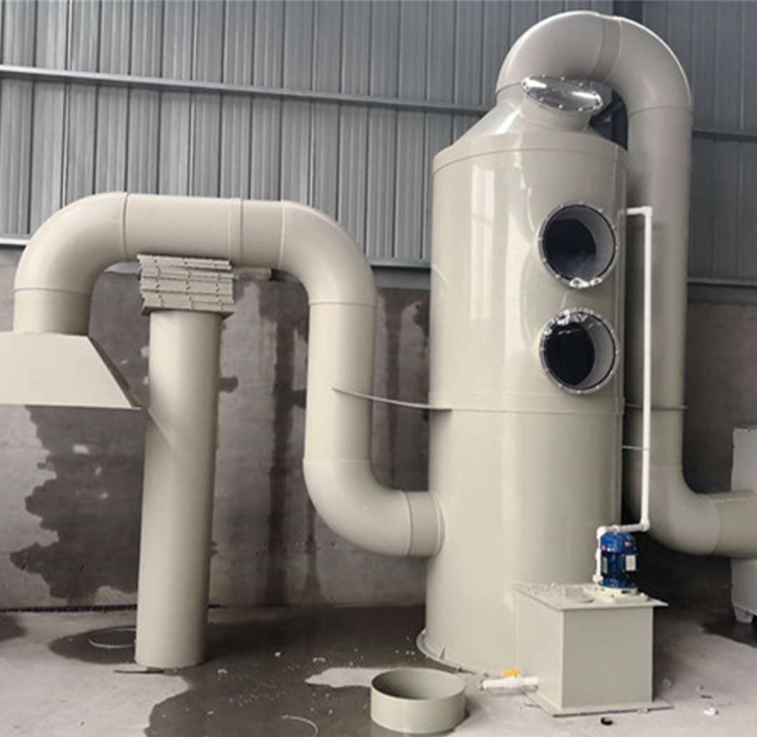 PP cyclone spray tower exhaust gas treatment environmental protection equipment