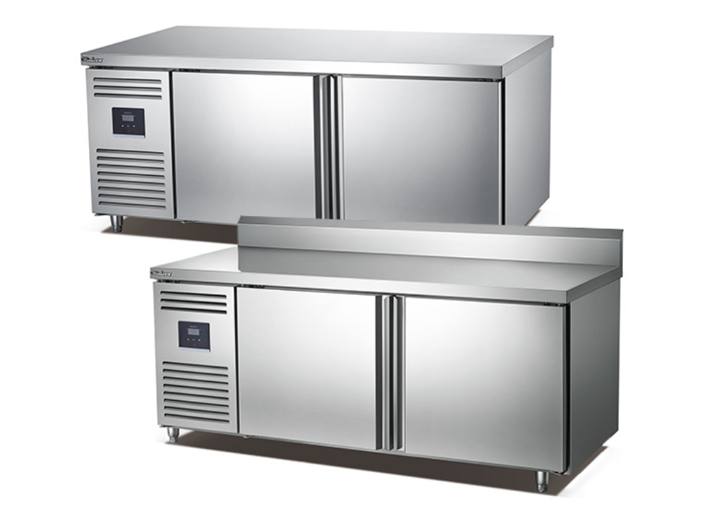 Refrigerated stainless steel workbench