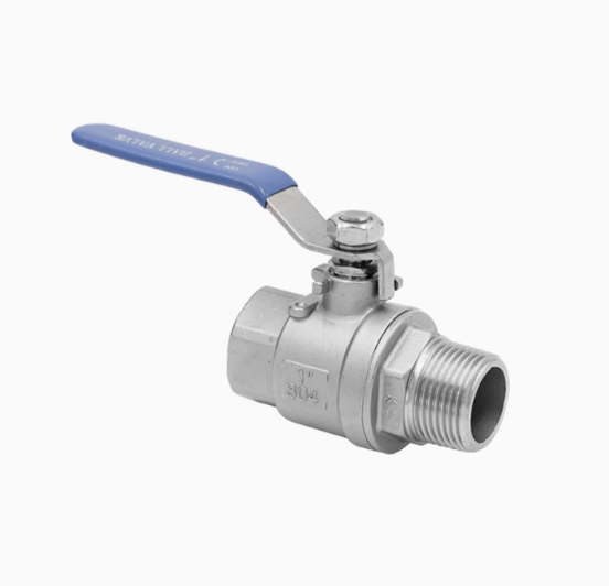 304 stainless steel inner and outer ball valve two-piece heating valve