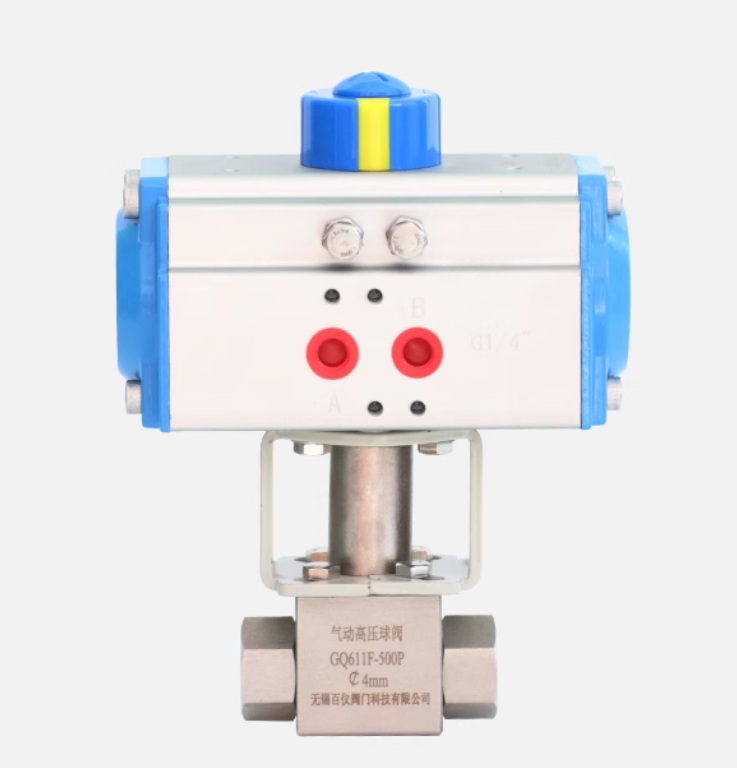 Pneumatic high-pressure ball valve 304 Pneumatic high-pressure ball valve