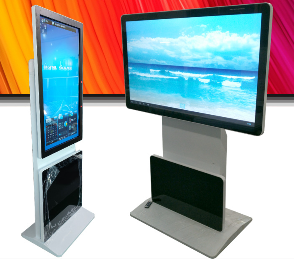 Wanma 43-inch rotating floor-to-ceiling touch adve