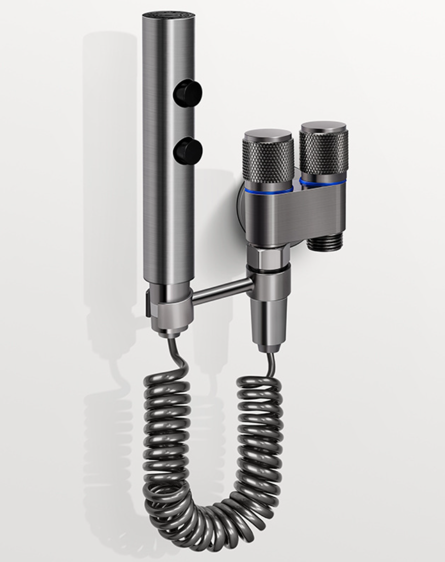 One in two out faucet angle valve with water gun h