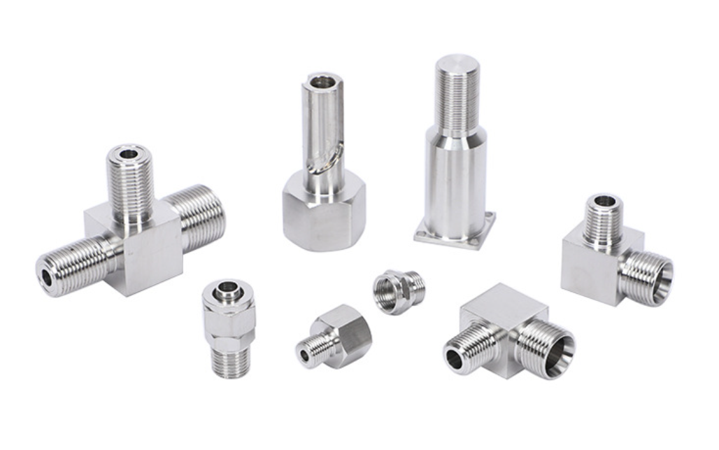 CNC mechanical lathe processing small metal stainless steel